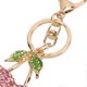 thumbnail image 3 of Cherry Keychain Cherry Shape Cute Fashion Car Keychain with Key Rings Hook Cute Keychain for Handbag Decor for Birthday Pink, 3 of 3