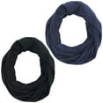 thumbnail image 6 of 2pk LK Baby Infinity Nursing Scarf Breastfeeding Cover Ultra Soft Breathable (Navy/Black), 6 of 7