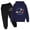 Blue, variant on YAYUBA Boys Fall Outfits Size 10-12 Graphic Long Sleeve Hooded Sweatshirt Top Pocket Elastic Waist Pants Loose Kids 2pcs Fall Winter Outfits Set