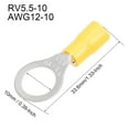 thumbnail image 3 of Unique Bargains RV5.5-10 Crimp Terminal, Ring Spade Wire Connector for AWG12-10 10Pcs, 3 of 3