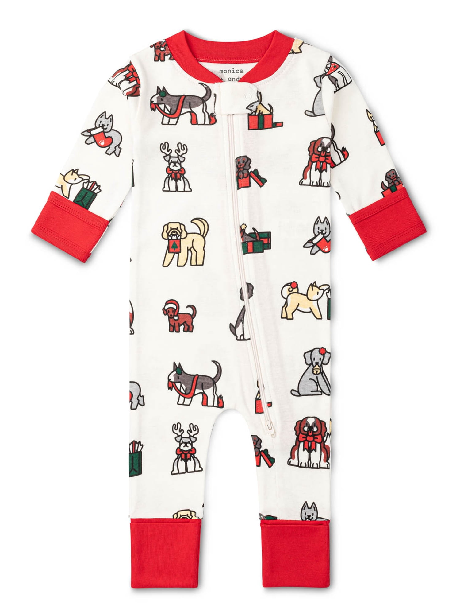 Monica + Andy Organic Cotton One Piece Coverall and Bib Set, Sizes Newborn - 18-24 Months