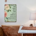thumbnail image 2 of Noete Vintage Metal Poster Philippians 4:8 Bible Verse Metal Tin Sign, Rustic Floral Metal Plate Signage, Inspirational Wall Art for Home Office Church, 8x12 Inch, 2 of 8