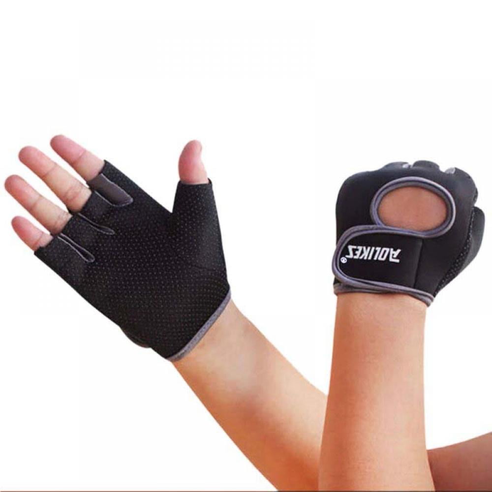 Women Fitness Gloves Weight Lifting Gym Workout Training Wrist Wrap Strap Men 