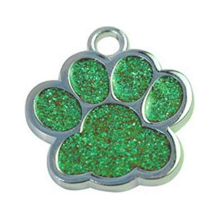 Pet ID Tags  Personalized Dog Tags and Cat Tags  Cute Glitter Paw Pet Tag Glitter Bling Paw Tags Dog Tags Personalized for Pets Dog Tag Cat Tags Pet Jewelry
