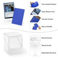 thumbnail image 4 of xianyou-Card Deck Case, Deck Box with 100 Pack Card Sleeves and Divider, Standard Size Clear Commander Cards Storage Box Fit for MTG, Sport, Trading Cards (Navy Blue), 4 of 4