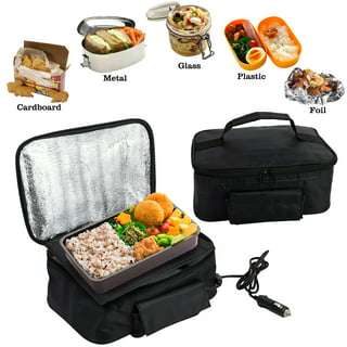 New Thermostat Bag Lunch Box Electric Warmer Food Bags Hot Cold for 12V Car  Home