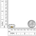 thumbnail image 6 of Gem Stone King 925 Sterling Silver Yellow Citrine and Lab Grown Diamond Engagement Ring for Women | 1.45 Cttw | Round 5MM | Gemstone November Birthstone | Size 6, 6 of 6
