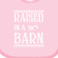 thumbnail image 4 of Inktastic RAISED in a BARN in White Boys or Girls Baby Bib, 4 of 4