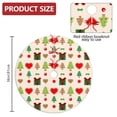 thumbnail image 2 of 36 Inch Christmas Tree Skirt – Velvet Plush Tree Mat, Soft Thickened Polyester with Red Ties, Single-Sided Printing, Available in 30in/36in/48in, Perfect for Holiday Xmas Tree Decoration, 2 of 7