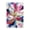 Pink Blue Lily Burst, variant on Stupell Industries Hibiscus In The Sun Black Framed Floater Canvas Wall Art, design by Chromatic Storm Studio
