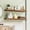 Rustic Brown, variant on Tomnk 2pcs Rustic Floating Shelves for Wall, 22.5in Bathroom Kitchen Wood Shelves for Farmhouse Wall Decor, Rustic Brown