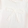 thumbnail image 4 of Gaexia Girls Summer Outfit 3D Bow Short Sleeve Top A Line Skirt Daily Party Two Piece Clothing Set, 4 of 6