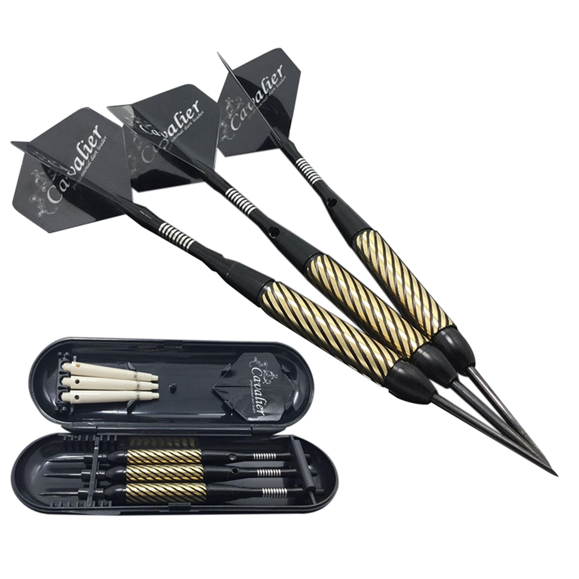 3Pcs Professional Competition Steel Needle Tip Darts Set With Case Flights 