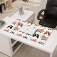 thumbnail image 3 of Long Mouse Pads for Desk,Boston Terrier Dog and Flower Florals Desk Mats on Top Of Desks, Desk Mouse Pad Extra Large with 3mm Non-Slip Base and Stitched Edge for Gaming,Office,Work,Home 31.5"x15.7", 3 of 6