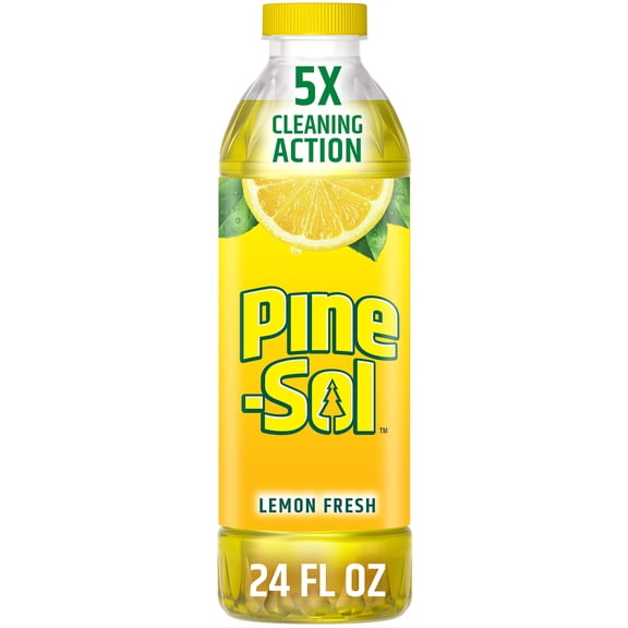 Pine-Sol Multi-Surface Floor Cleaner, Lemon Fresh, 24 Fluid Ounces