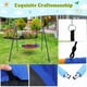 thumbnail image 5 of Yeshouse Columpio de exterior para niños: columpio resistente de 200 kg con cuerdas ajustables y estructura metálica resistente para patio, parque o área de juegos, 5 of 7