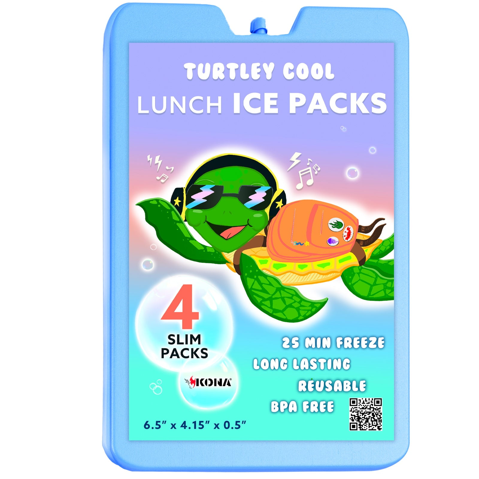 LotFancy 2Pcs Ice Packs for Coolers, Contoured Freezer Pack for lunch  boxes,Reusable 