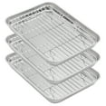 thumbnail image 1 of Aspire Baking Sheets and Racks Set, Stainless Steel Oven and Dishwasher Safe Wire Rack, Easy Clean-S 3 Pcs, 1 of 7