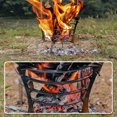thumbnail image 2 of Grille Pliante en Acier Inoxydable pour Bois de Chauffage Extérieur Feu de Camp, 2 of 8