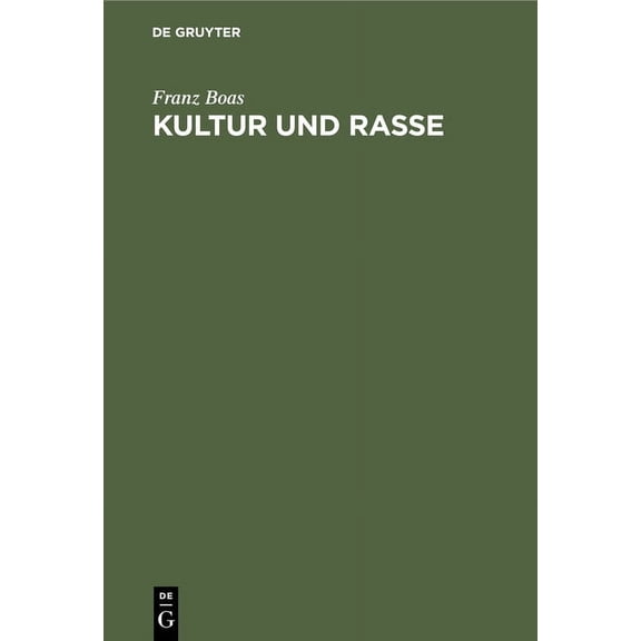 Kultur Und Rasse (Hardcover)