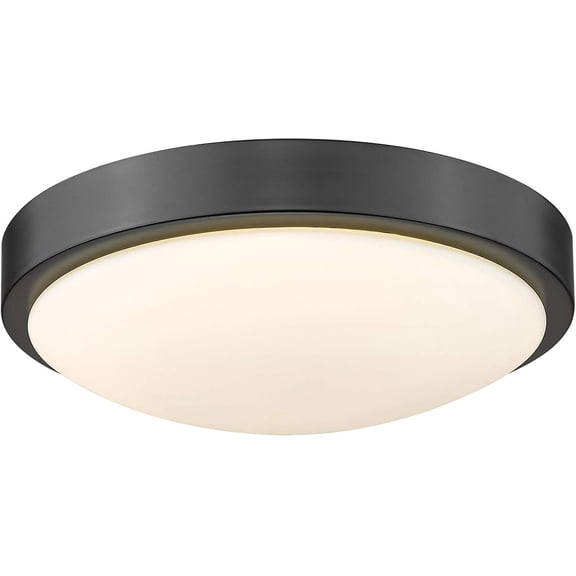 Golden 9128-FM10 BLK-OP LED Flush Mount