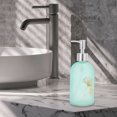 thumbnail image 6 of Unique Bargains 1 Pc Cylinder Ginko Soap Dispenser 13.53oz Blue Silver Tone, 6 of 6