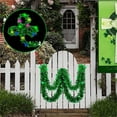 thumbnail image 2 of St. Patrick's Day Light Up Tinsel Garland, 2m Green Sparkly Fairy Lights with Shamrocks for St Patty's Party Decor, Home, Wall, Mantle, Table Decoration (Battery Operated), 2 of 5