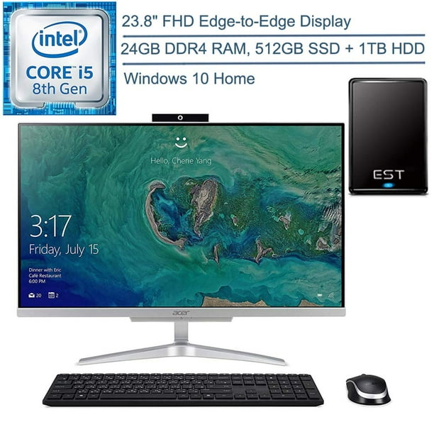 2020 Acer Aspire C24 AIO 23.8" FHD All-in-One Desktop ...