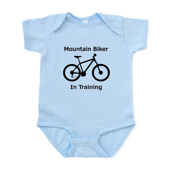 CafePress - Mountain Biker In Training Body Suit - Baby Light Bodysuit, Size Newborn - 24 Months