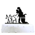 thumbnail image 1 of Unik Occasions Mr & Mrs Silhouette Acrylique Gâteau Topper, 1 of 1