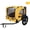 Yellow + oxford fabric + Steel, variant on Camouflage Pet Bike Trailer for Small and Medium Dogs, Foldable Steel Dog Cart with Quick Release Wheels for Bicycle Adventures