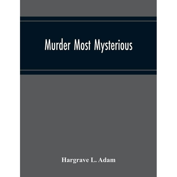 Murder Most Mysterious, (Paperback)