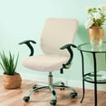 thumbnail image 2 of Langgg Computer Chair Cover Swivel Chair Cover for Rotating Chair White, 2 of 8