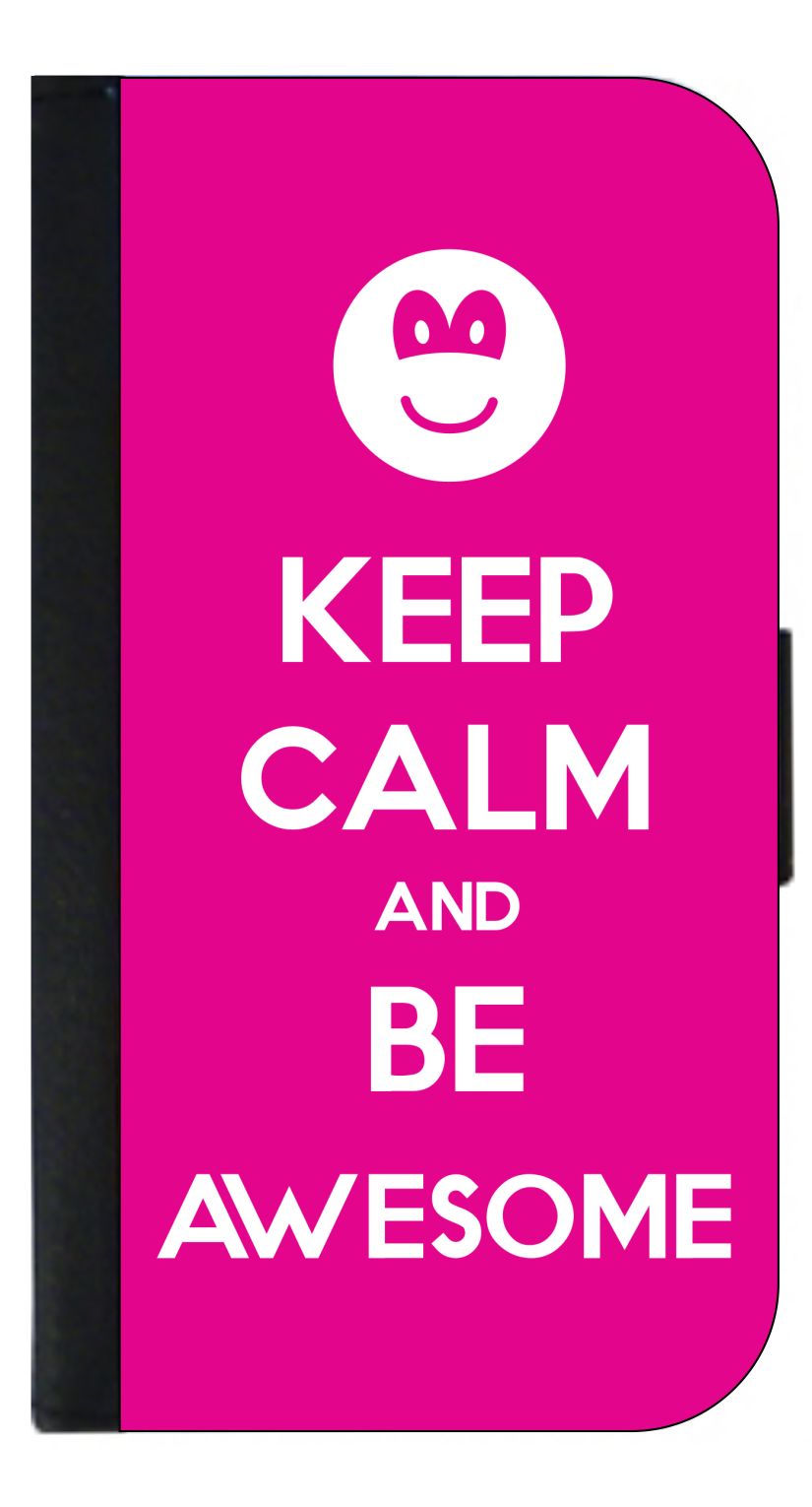 Keep Calm and Be Awesome - Galaxy s10p Case - Galaxy s10 Plus Case - Galaxy s10 Plus Wallet Case - s10 Plus Case Wallet - Galaxy s10 Plus Case Wallet - s10 Plus Case Flip Cover - image 1 of 3