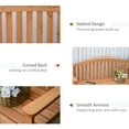 thumbnail image 5 of Outsunny 4.6' Wooden Garden Bench, 3 Seater Outdoor Patio Seat with Slatted Design for Deck, Porch or Garden, Natural, 5 of 9