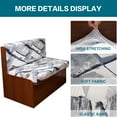 thumbnail image 4 of AUQ RV Dinette Cushion Covers Printed Elastic Camper Cushion Slipcover Stretchable Loveseat Sofa Chair Cover Furniture Protector for RV Camper Car Bench 1 Backrest Cover&1 Bench Cover, 4 of 7