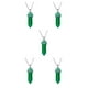 thumbnail image 1 of Sonducket Hexágono Columna Encanto Mujeres Colgantes Colgantes Amuletos de cristal puntiagudos para DIY Cadena Llaveros Decoraciones Verde Type2 NO2 Sonducket CBP468237, 1 of 6