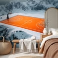 thumbnail image 6 of Basketball Wallpaper Mountain Basketball Court Peel and Stick Wall Murals 69"H x 96"W Removable PVC Wall Paper Self-Adhesive Wall Paintings Art Decor for Bedroom Living Room, 6 of 7