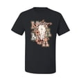 thumbnail image 2 of Wild Bobby Western Ma Steer Pink And Grey Distressed Pop Culture Men Tee, Black, Small, 2 of 6