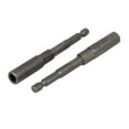 thumbnail image 5 of 1/4" Hexagon Shank 7mm Deep Socket 100mm Length Metal Hex Nut Driver Bits 2pcs, 5 of 5