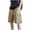 #03 Khaki 【Build Your Weekly Rotation: Stock Up on Everyday Colors】, variant on Men's Cargo Shorts Elastic Waist Solid Color Quick Dry Lightweight Casual Fashion Zipper Pocket Bandage Knee Length Summer Daily Beach Vacation Golf Streetwear Travel Essentials