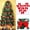 Red, variant on SPRING PARK 36Pcs 6cm Christmas Ribbon Bows Mini Christmas Tree Bows Xmas Bowknot Decoration Ornaments for Xmas Wreaths Gift Wrapping Supplies