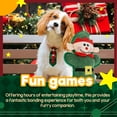 thumbnail image 6 of All For Paws Happy Holiday Dog Plush Squeaky Toy Durable Chewing Toy for Puppy, Christmas Elf, 6 of 7
