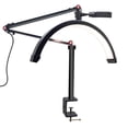 thumbnail image 2 of Luz de pestañas LED de 16 pulgadas para extensiones de pestañas, de escritorio con soporte, salón de belleza de 20W para pestañas Negro Sunnimix Lámpara de pestañas, 2 of 8