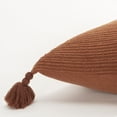 thumbnail image 4 of Rizzy Pillow Knife Edged Woven Pillow Terracotta 17"x17"x9", 4 of 6