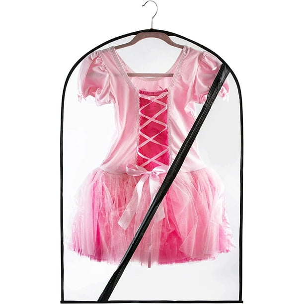 Small Clear Dance Costume Garment Bag for Kids with Durable