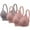 Gray, variant on Diufon 3PCS Bras for Women Full Coverage Adjustment Strap Bras No Underwire Solid Color Push up Bras
