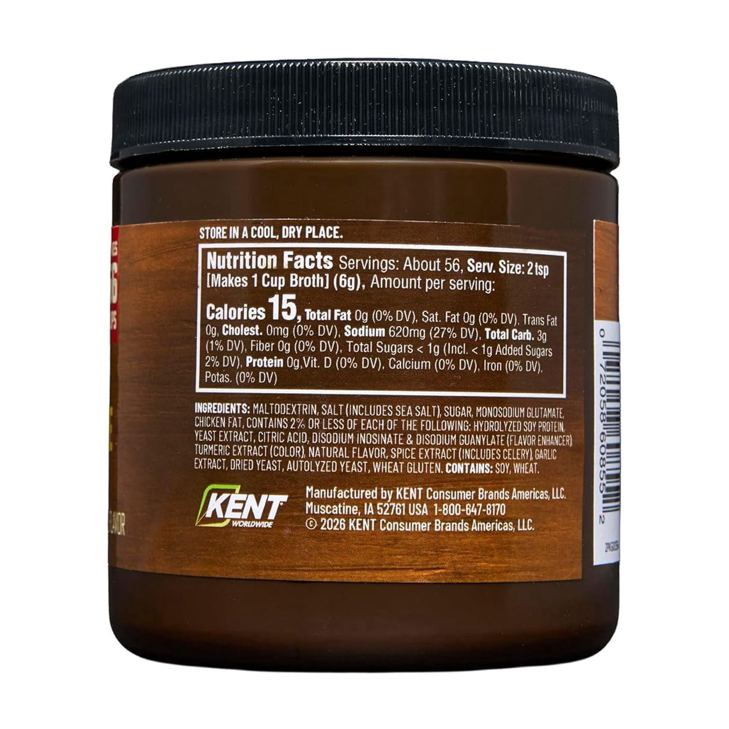(3 pack) Mrs. Wages & Orrington Farms Chicken Broth Base, Chicken Bouillon Powder, 12 oz Jar