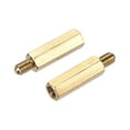 thumbnail image 4 of Unique Bargains Laiton Hexagonal Mâle-Femelle Vis Écrou Kit 20 Ensembles 19mm + 6mm, 4 of 6