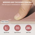 thumbnail image 5 of Frach Large Yoga Mat（6'×4')- TPE 10mm Extra Thick Non-Slip Mats with strap for Home Workout/Pilates(Brown + Beige), 5 of 6